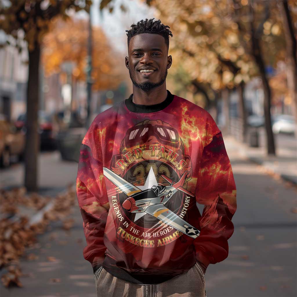 Red Tails Tuskegee Airmen Sweatshirt Honoring The Legend