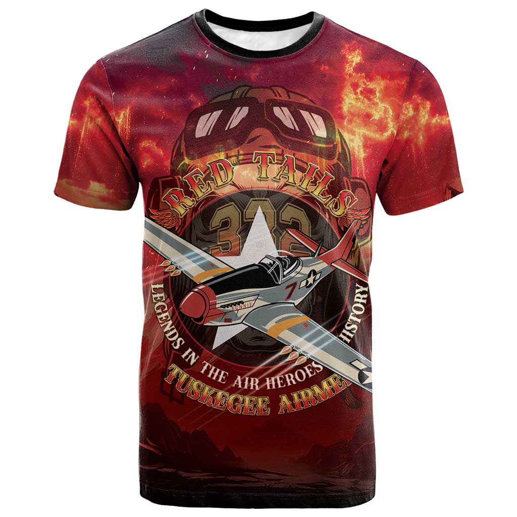 Red Tails Tuskegee Airmen T shirt Honoring The Legend