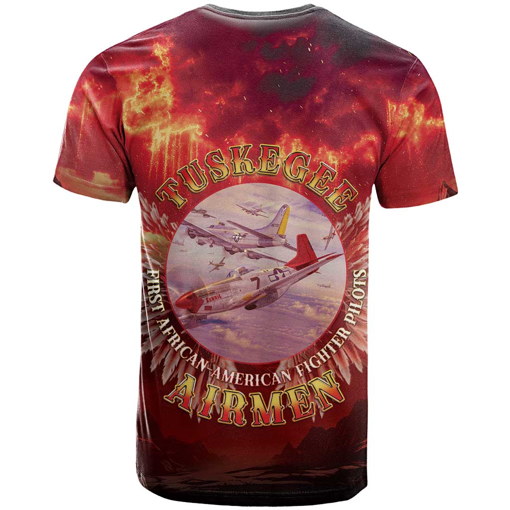 Red Tails Tuskegee Airmen T shirt Honoring The Legend