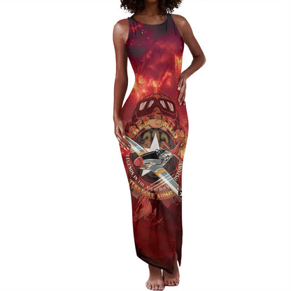 Red Tails Tuskegee Airmen Tank Maxi Dress Honoring The Legend