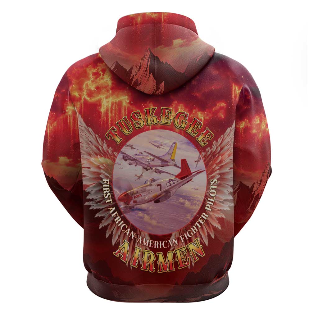 Red Tails Tuskegee Airmen Zip Hoodie Honoring The Legend