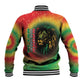 Juneteenth Freedom Day Baseball Jacket Reggae Tie Dye Style LT05
