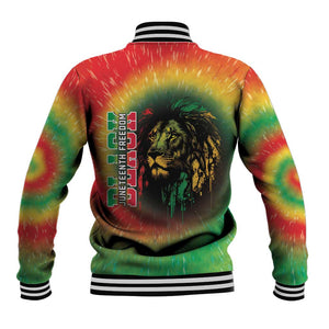 Juneteenth Freedom Day Baseball Jacket Reggae Tie Dye Style LT05