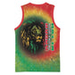 Juneteenth Freedom Day Basketball Jersey Reggae Tie Dye Style - African Pride