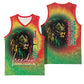 Juneteenth Freedom Day Basketball Jersey Reggae Tie Dye Style - African Pride