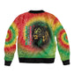 Juneteenth Freedom Day Bomber Jacket Reggae Tie Dye Style