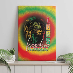 Juneteenth Freedom Day Canvas Wall Art Reggae Tie Dye Style