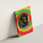 Juneteenth Freedom Day Canvas Wall Art Reggae Tie Dye Style