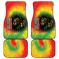 Juneteenth Freedom Day Car Mats Reggae Tie Dye Style