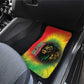 Juneteenth Freedom Day Car Mats Reggae Tie Dye Style