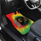 Juneteenth Freedom Day Car Mats Reggae Tie Dye Style