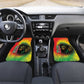 Juneteenth Freedom Day Car Mats Reggae Tie Dye Style
