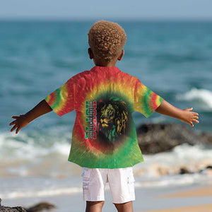 Juneteenth Freedom Day Kid Hawaiian Shirt Reggae Tie Dye Style