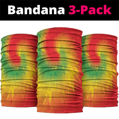 Juneteenth Freedom Day Neck Gaiter Reggae Tie Dye Style - African Pride