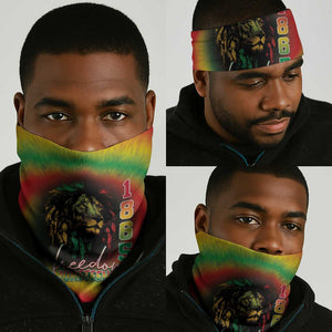 Juneteenth Freedom Day Neck Gaiter Reggae Tie Dye Style LT05