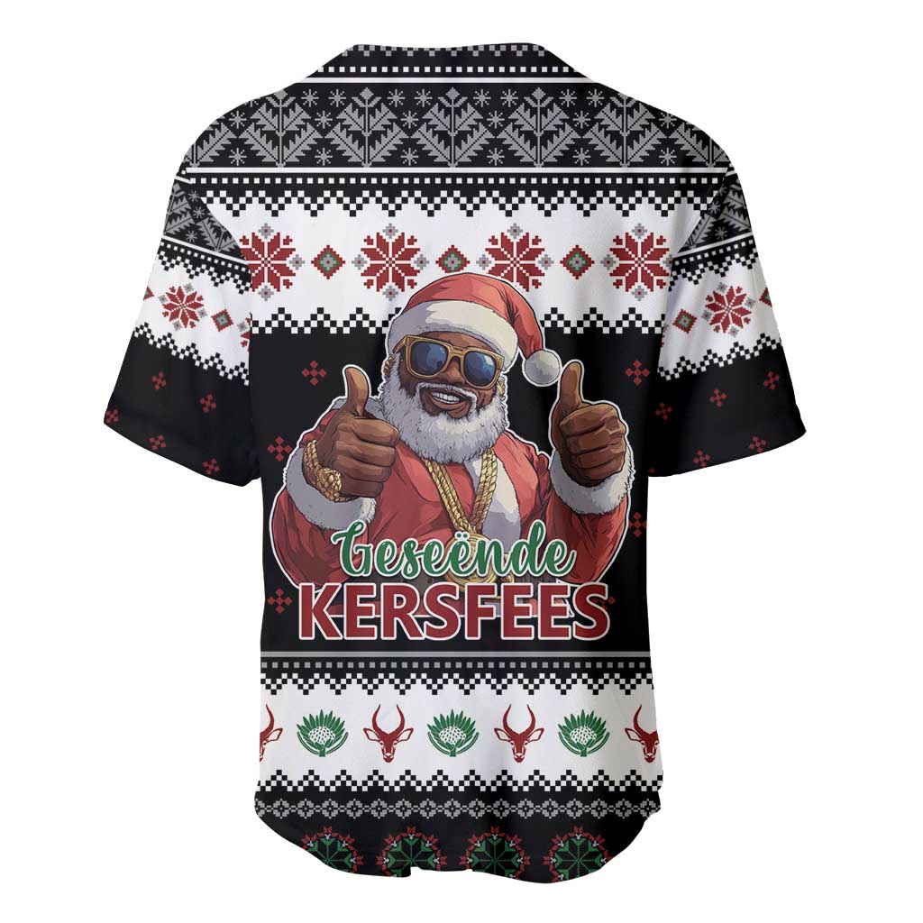 South Africa Christmas Baseball Jersey Hip Hop Santa Claus