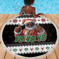South Africa Christmas Beach Blanket Hip Hop Santa Claus