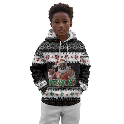 South Africa Christmas Kid Hoodie Hip Hop Santa Claus