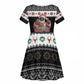 South Africa Christmas Kid Short Sleeve Dress Hip Hop Santa Claus
