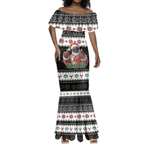 South Africa Christmas Mermaid Dress Hip Hop Santa Claus