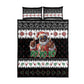 South Africa Christmas Quilt Bed Set Hip Hop Santa Claus