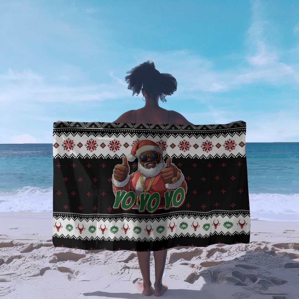 South Africa Christmas Sarong Hip Hop Santa Claus