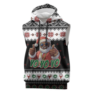 South Africa Christmas Sleeveless Hoodie Hip Hop Santa Claus - African Pride