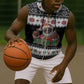 South Africa Christmas Sleeveless Zip Hoodie Hip Hop Santa Claus - African Pride