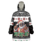 South Africa Christmas Wearable Blanket Hoodie Hip Hop Santa Claus