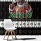 South Africa Christmas Window Curtain Hip Hop Santa Claus