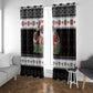 South Africa Christmas Window Curtain Hip Hop Santa Claus