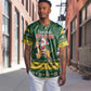 South Africa Christmas Baseball Jersey Funny Santa Riding Springbok LT05