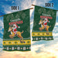 South Africa Christmas Garden Flag Funny Santa Riding Springbok