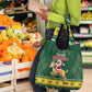 South Africa Christmas Grocery Bag Funny Santa Riding Springbok
