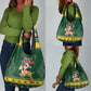 South Africa Christmas Grocery Bag Funny Santa Riding Springbok