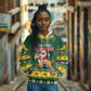 South Africa Christmas Hoodie Funny Santa Riding Springbok LT05