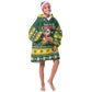 South Africa Christmas Kid Wearable Blanket Hoodie Funny Santa Riding Springbok LT05