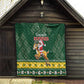 South Africa Christmas Quilt Funny Santa Riding Springbok