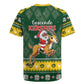 South Africa Christmas Rugby Jersey Funny Santa Riding Springbok LT05