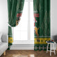 South Africa Christmas Window Curtain Funny Santa Riding Springbok