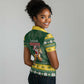 South Africa Christmas Women Polo Shirt Funny Santa Riding Springbok LT05