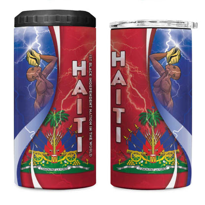 Haiti Independence Day 4 in 1 Can Cooler Tumbler The First Black Independent Nation - African Pride
