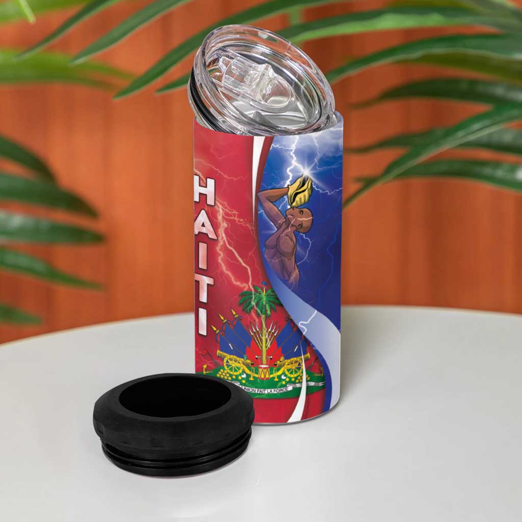 Haiti Independence Day 4 in 1 Can Cooler Tumbler The First Black Independent Nation - African Pride