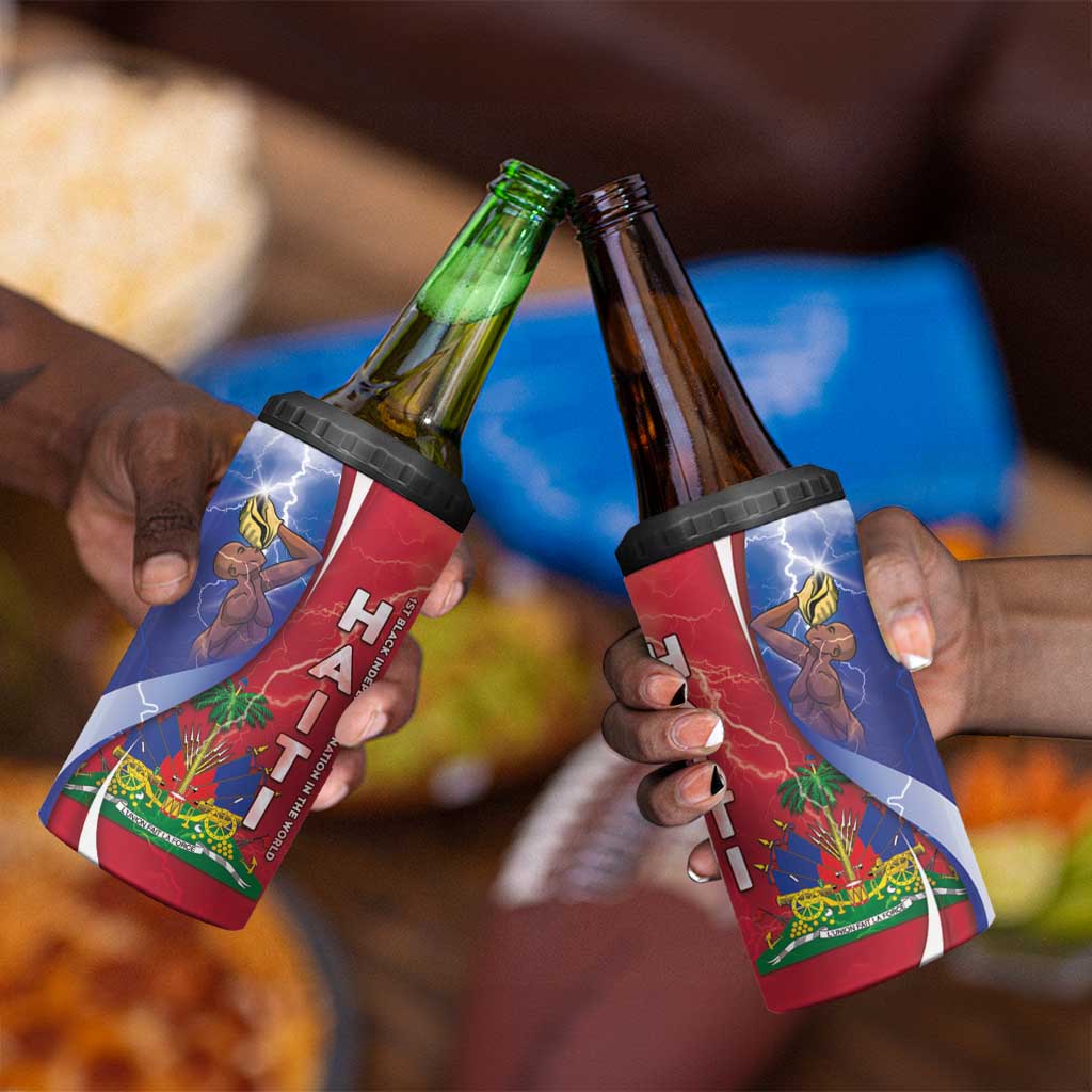 Haiti Independence Day 4 in 1 Can Cooler Tumbler The First Black Independent Nation - African Pride
