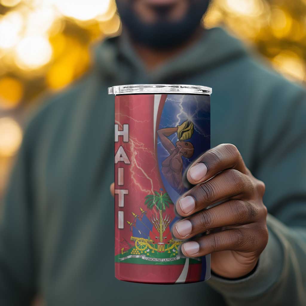 Haiti Independence Day 4 in 1 Can Cooler Tumbler The First Black Independent Nation - African Pride