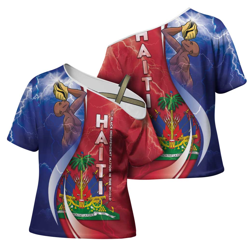 Haiti Independence Day Cross Shoulder Shirt The First Black Independent Nation