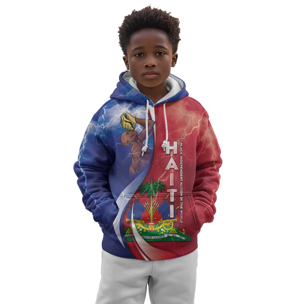Haiti Independence Day Kid Hoodie The First Black Independent Nation - African Pride