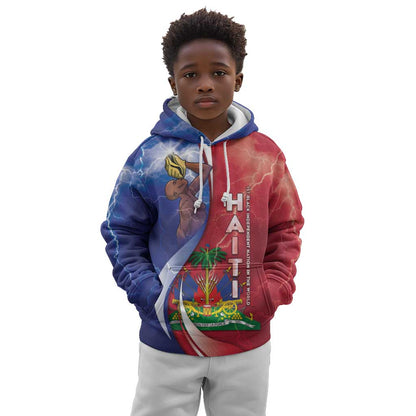 Haiti Independence Day Kid Hoodie The First Black Independent Nation - African Pride
