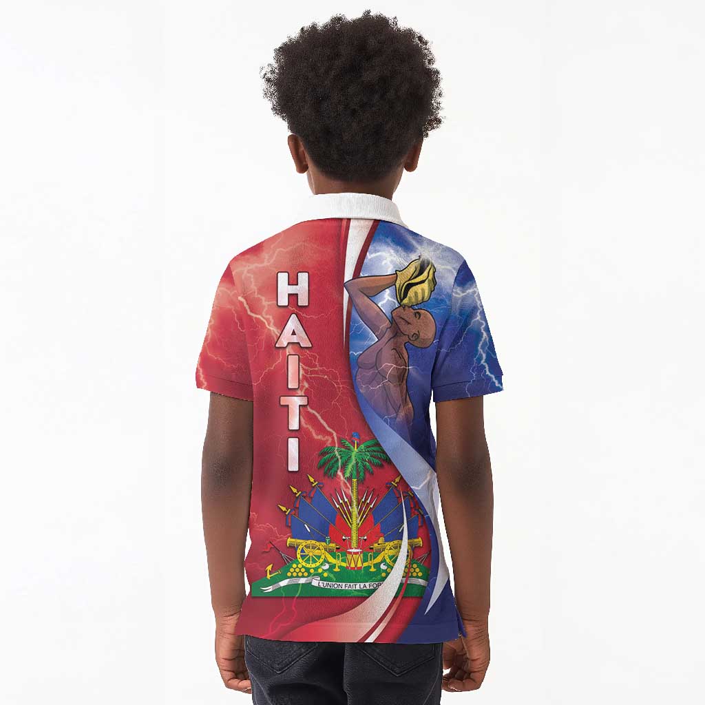 Haiti Independence Day Kid Polo Shirt The First Black Independent Nation - African Pride