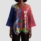 Haiti Independence Day Kimono Sleeve Blouse The First Black Independent Nation